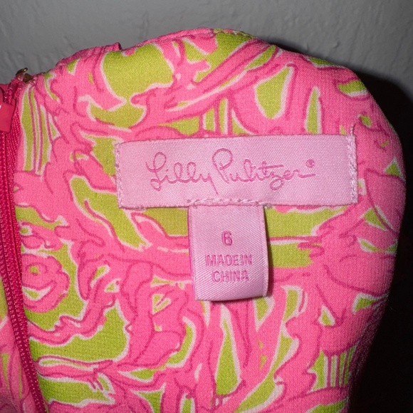 Lilly Pulitzer Women’s Size 6 Clare 100% Silk Chiffon Dress - Picture 3 of 6